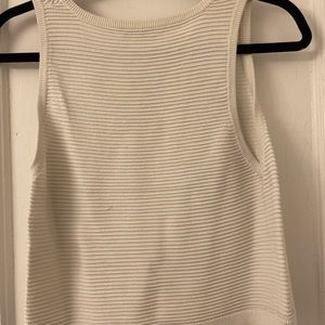 Babaton White Sleeveless Top